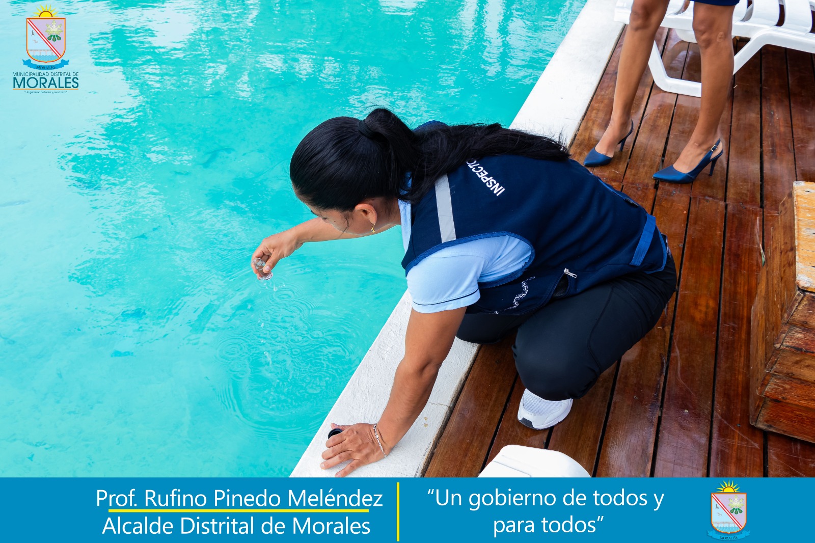 AUTORIDADES VERIFICAN CONDICIONES DE PISCINAS PARA GARANTIZAR LA SALUD DE LA POBLACIÓN.  